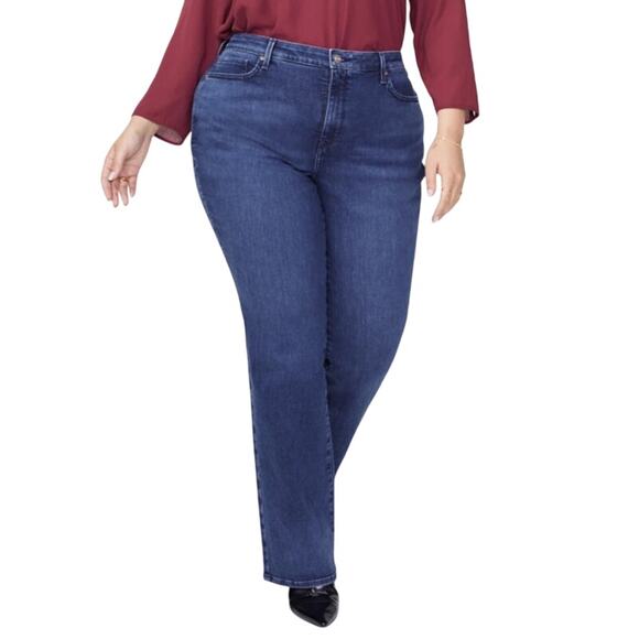 NYDJ Jeans Barbara Bootcut blue denim Plus Size 26W - Picture 1 of 9